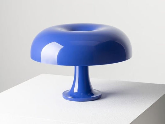 Lampe Champignon LED – Icône du Design Vintage, Intensité Réglable – Orange Bleu, Jaune & Vert