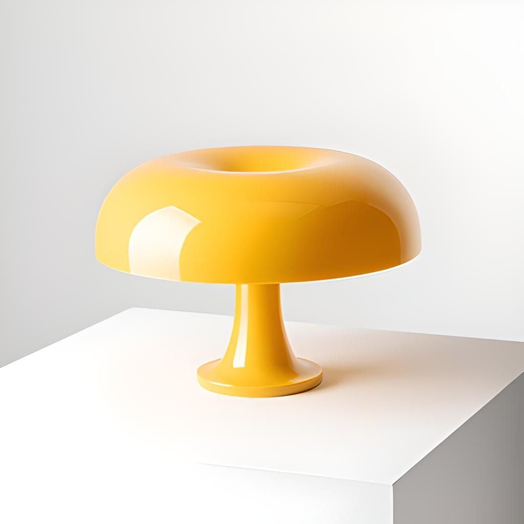 Lampe Champignon LED – Icône du Design Vintage, Intensité Réglable – Orange Bleu, Jaune & Vert