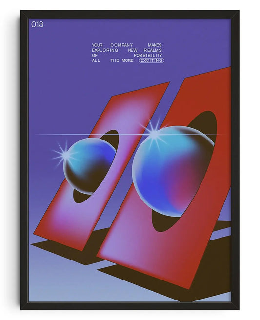 Affiche Abstraite Rétro