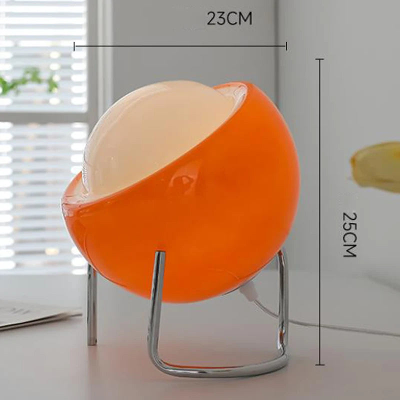Lampe Sphère Orange – Design Moderne et Bauhaus