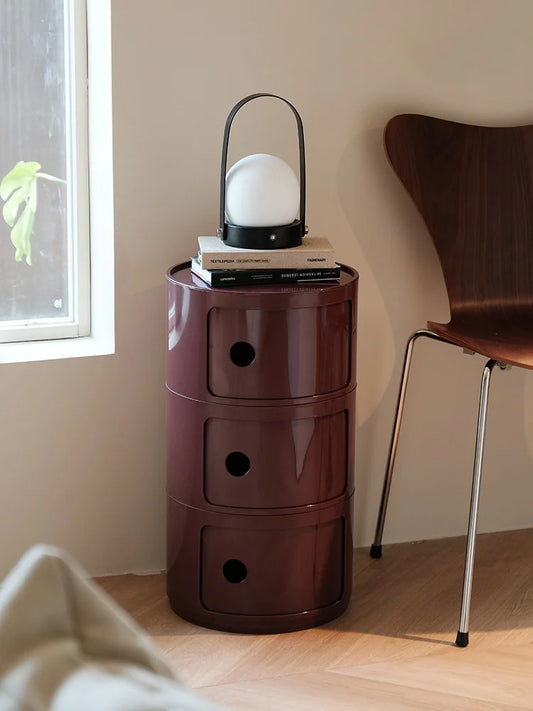 Table de Chevet Ronde - Design Moderne Scandinave